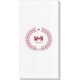 Laurel Wreath with Heart and Initials Deville Guest Towels Image 2 of 3